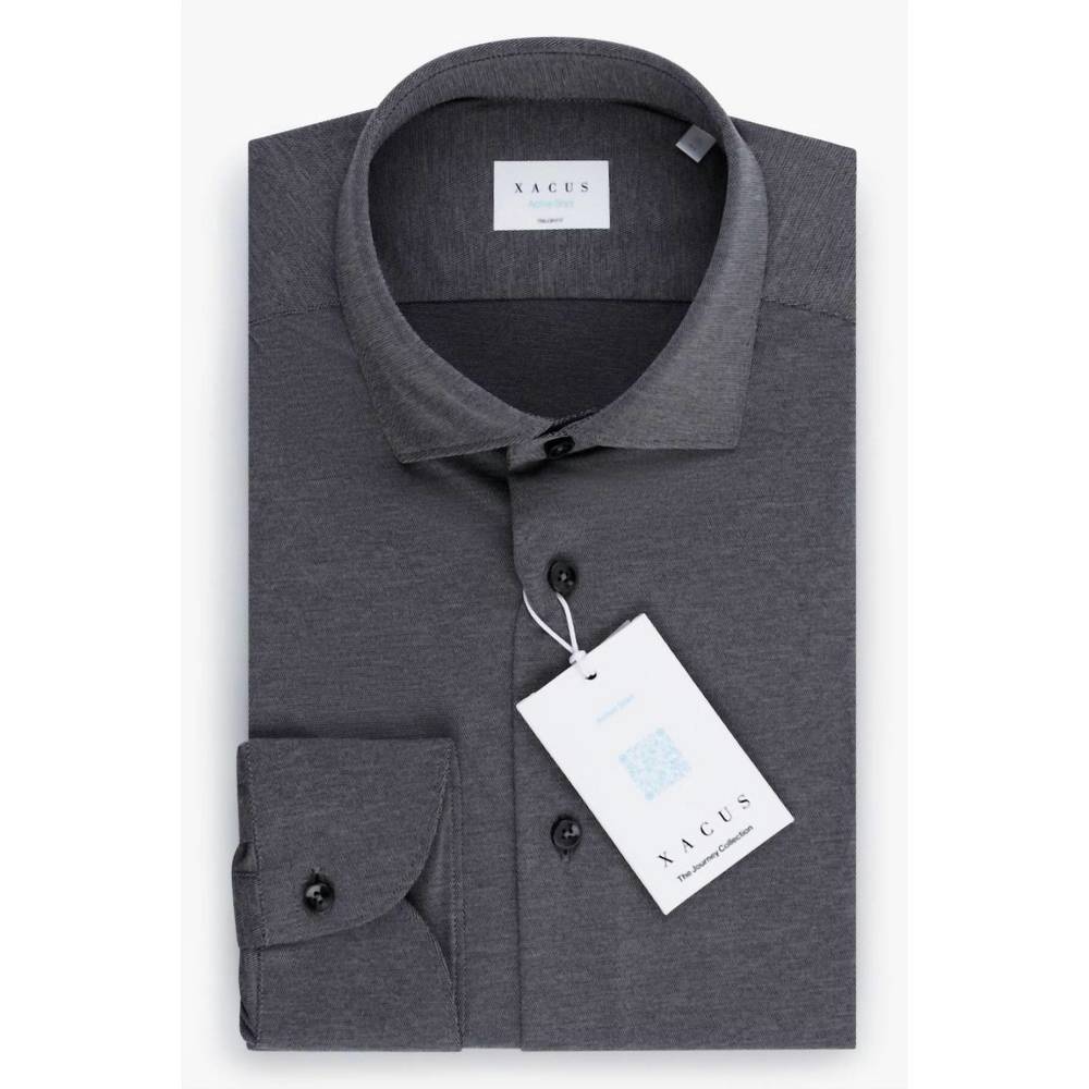 NEW XACUS men's active sport shirt in grey